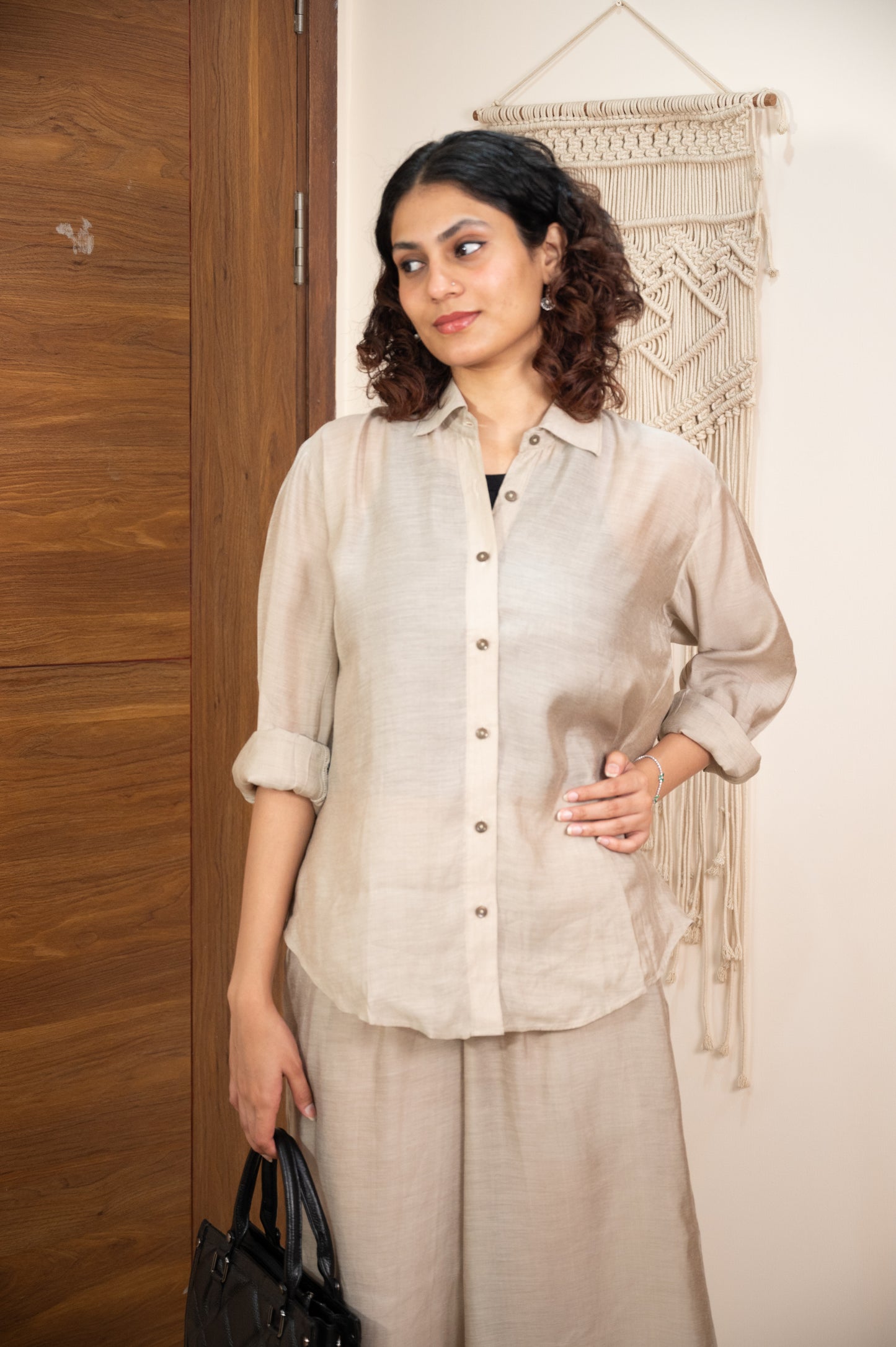 White cotton co ord set - 1 design