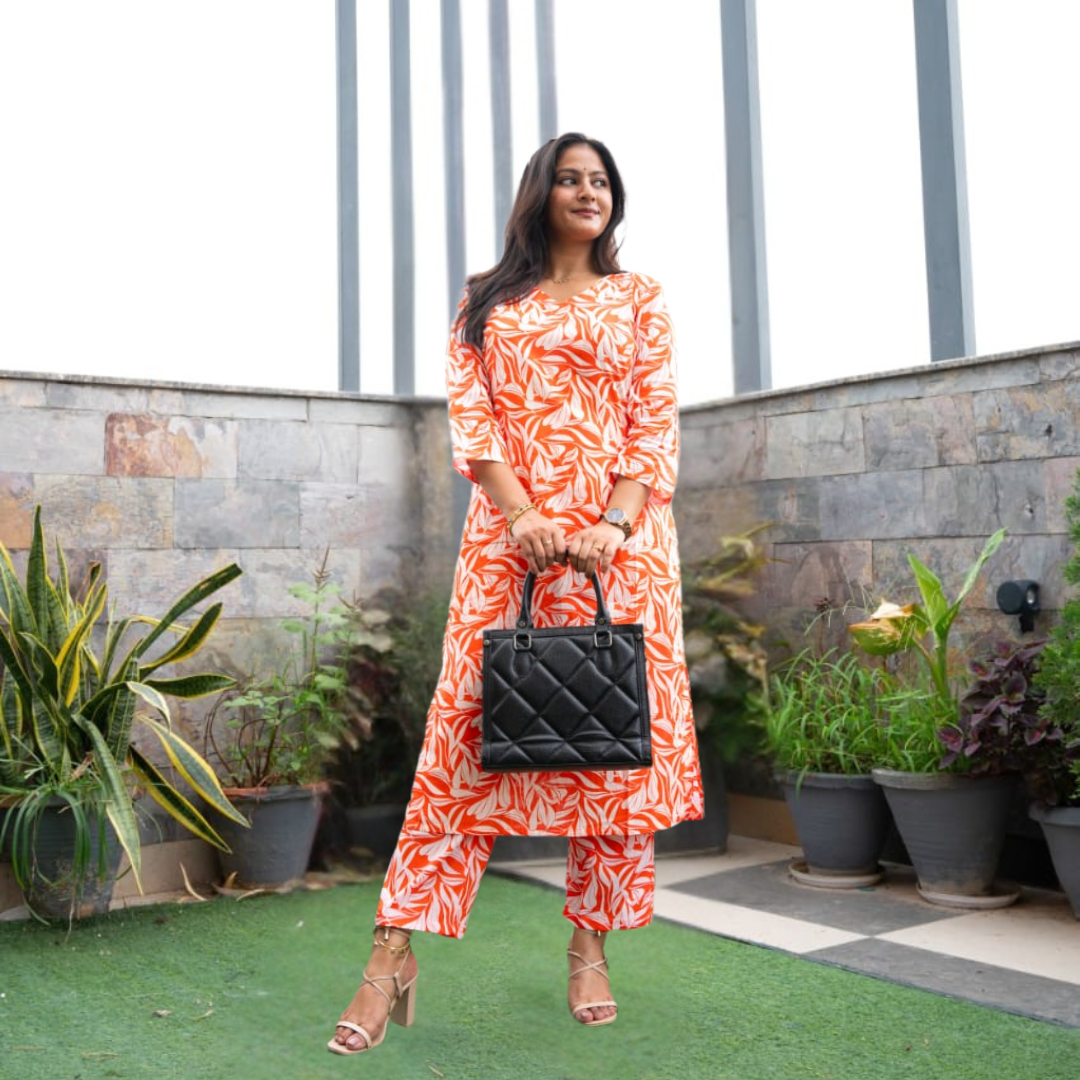 Sleeve kurti -pant