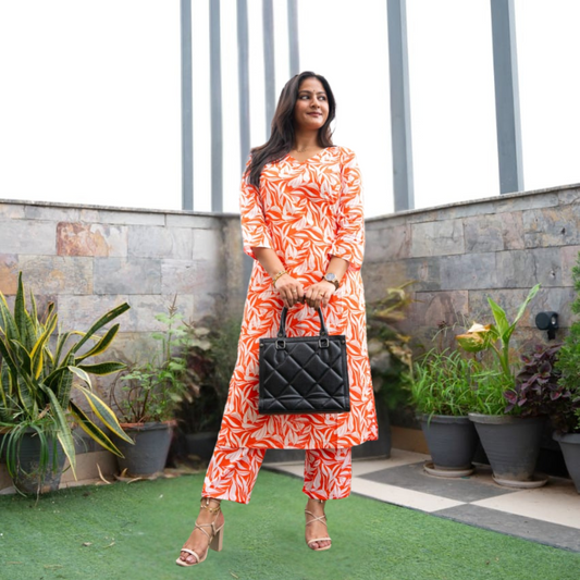 Sleeve kurti -pant
