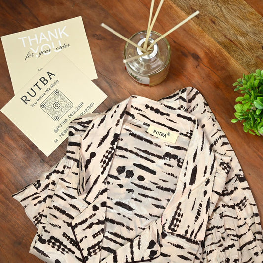 Printed  night suit