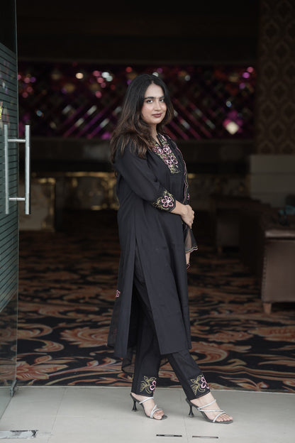 Black elegant suit set