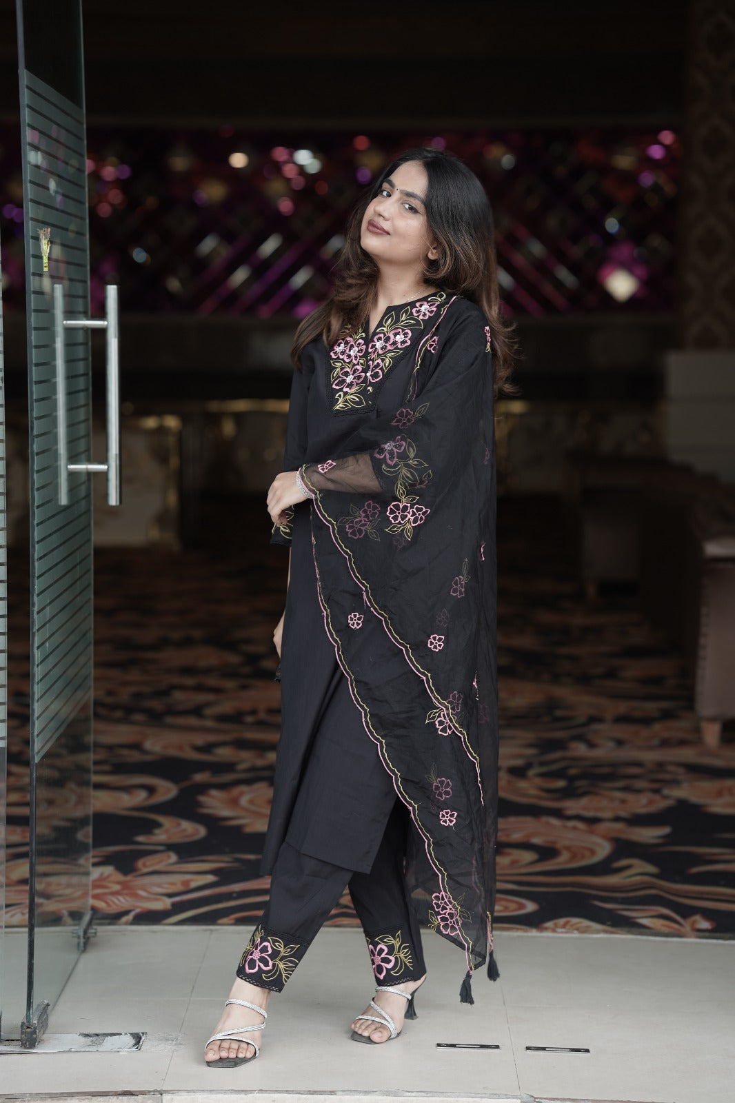 Black elegant suit set