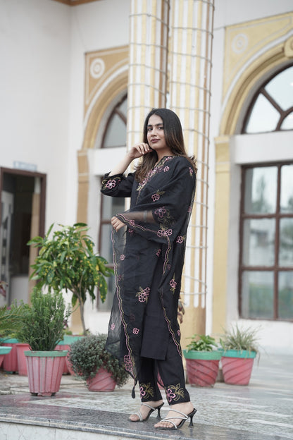 Black elegant suit set